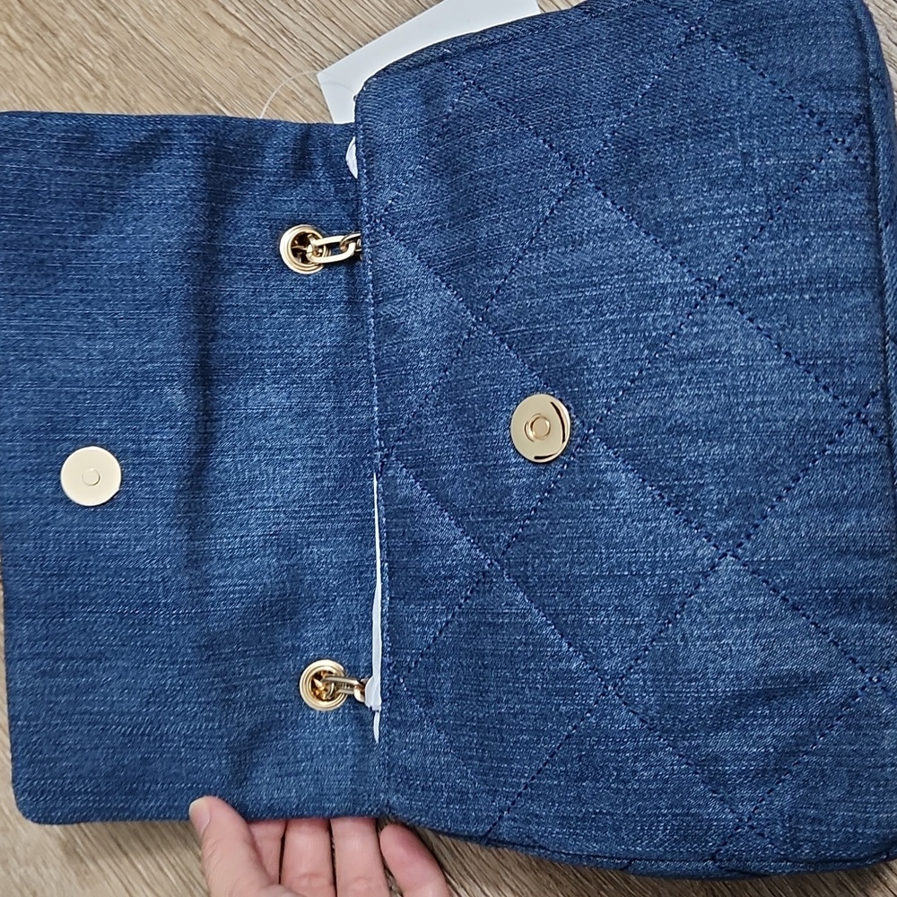 Quilted Denim Bag - NWT - Picture 3 of 10